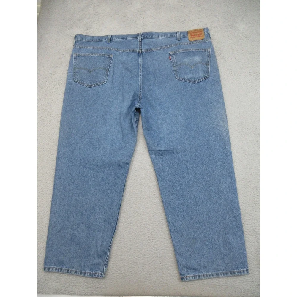 Levis 550 Jeans Mens 54x30 Blue Medium Wash Denim Relaxed Tapered Big & Tall‎